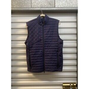 Greyson Vest Mens Blue Yukon Ultralight Puffer Quilted Double Zipper Small